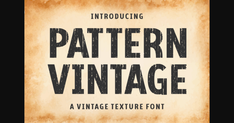 Pattern Vintage Font Poster 3