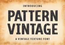 Pattern Vintage Font Poster 1