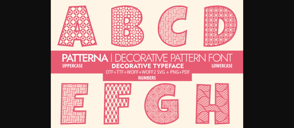 Patterna Font Poster 3