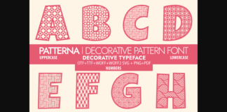 Patterna Font Poster 1