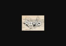 Pavia Font Poster 1