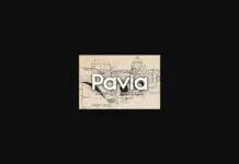 Pavia Font Poster 1