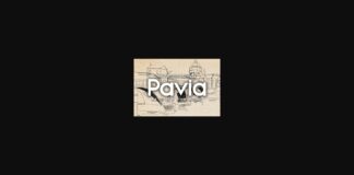 Pavia Font Poster 1