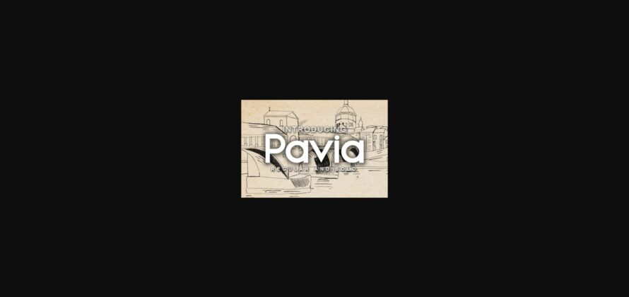 Pavia Font Poster 1