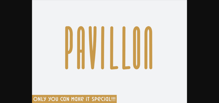 Pavillon Font Poster 3