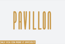 Pavillon Font Poster 1