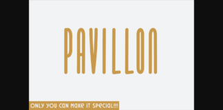 Pavillon Font Poster 1