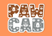 Paw Cad Font Poster 1