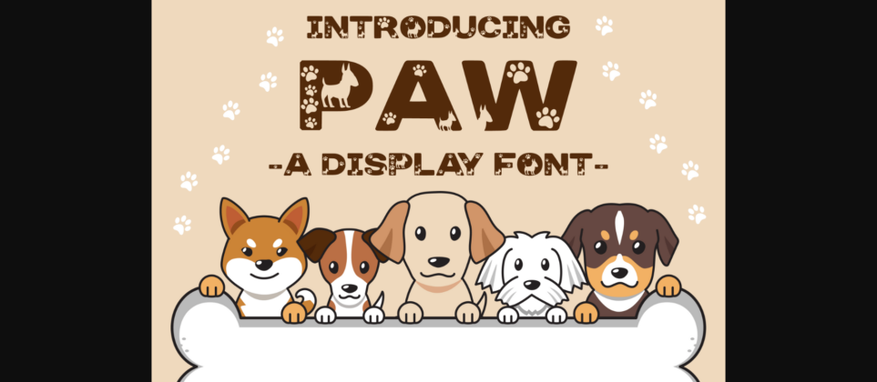 Paw Font Poster 3