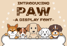 Paw Font Poster 1