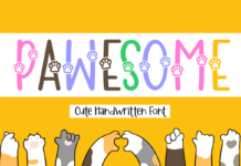 Pawesome Font Poster 1