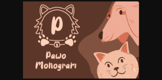 Pawo Monogram Font Poster 1