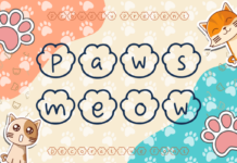 Paws Meow Font Poster 1