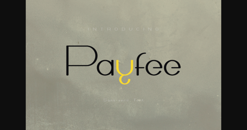 Payfee Font Poster 3