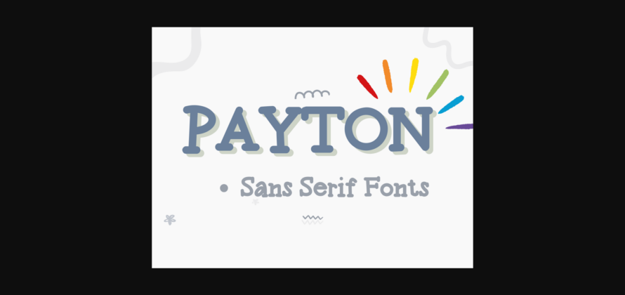 Payton Font Poster 3