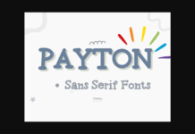 Payton Font Poster 1