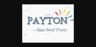 Payton Font Poster 1