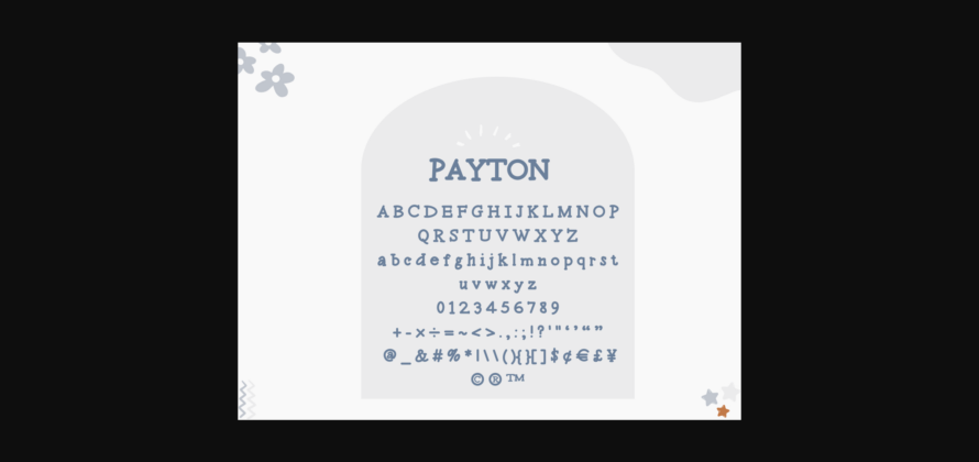 Payton Font Poster 6
