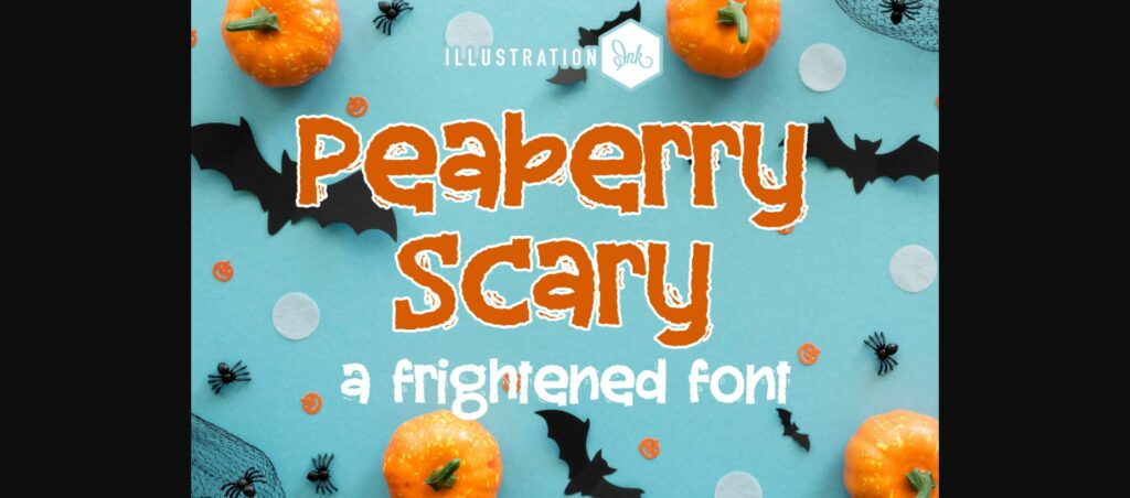Peaberry Scary Font Poster 3