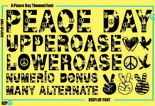 Peace Day Font Poster 1
