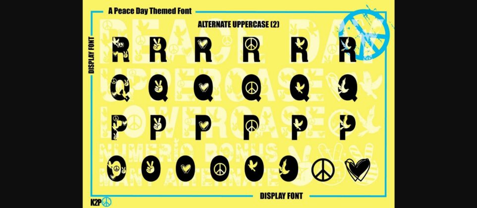 Peace Day Font Poster 8