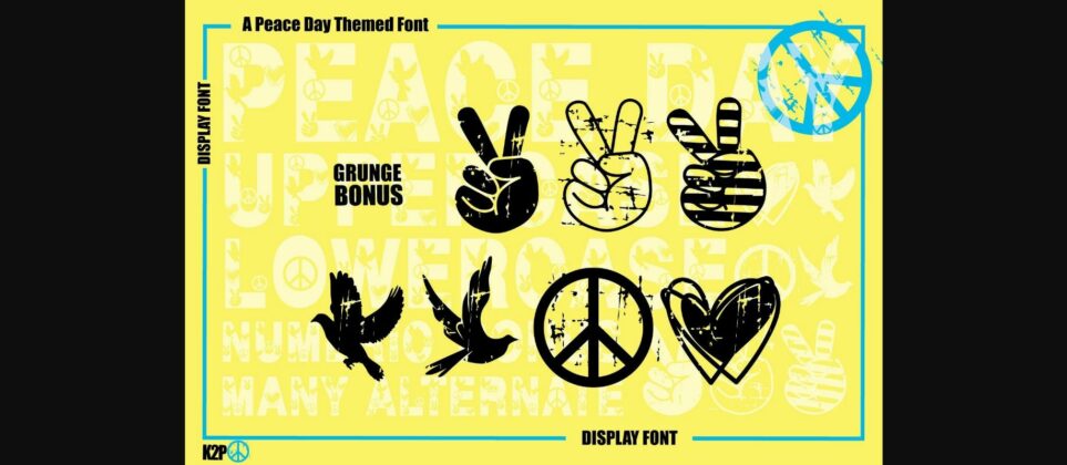 Peace Day Font Poster 11