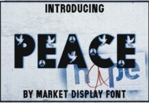 Peace Font Poster 1