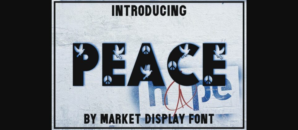 Peace Font Poster 1