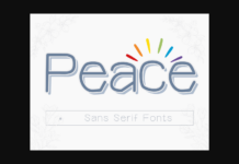 Peace Font Peace Font Poster 1
