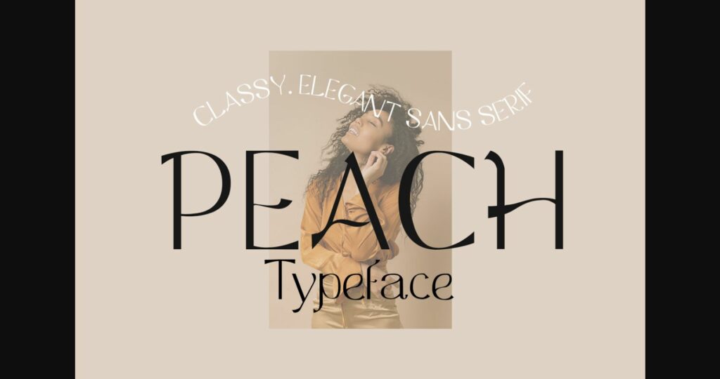 Peach Font Poster 3