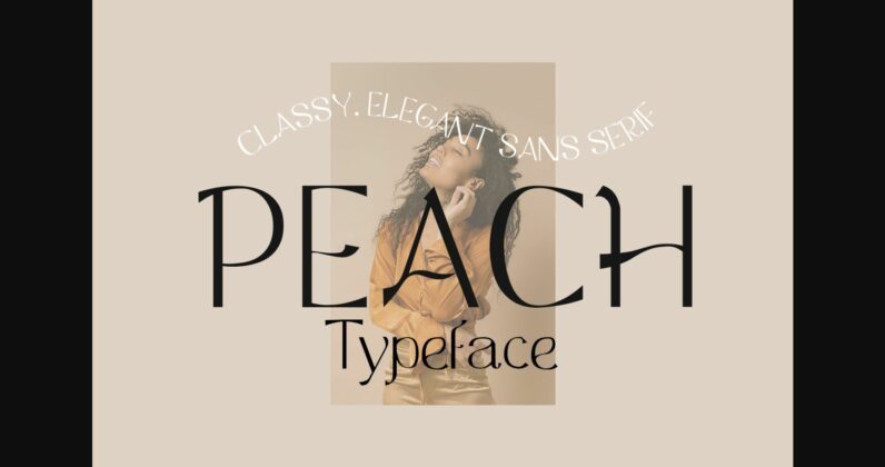 Peach Font Poster 3