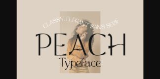 Peach Font Poster 1