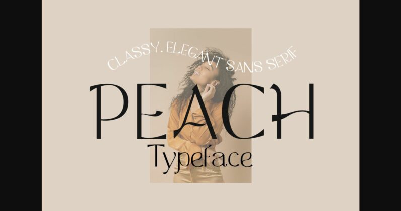 Peach Font Poster 1