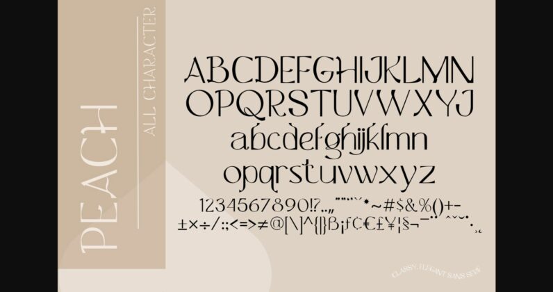 Peach Font Poster 4