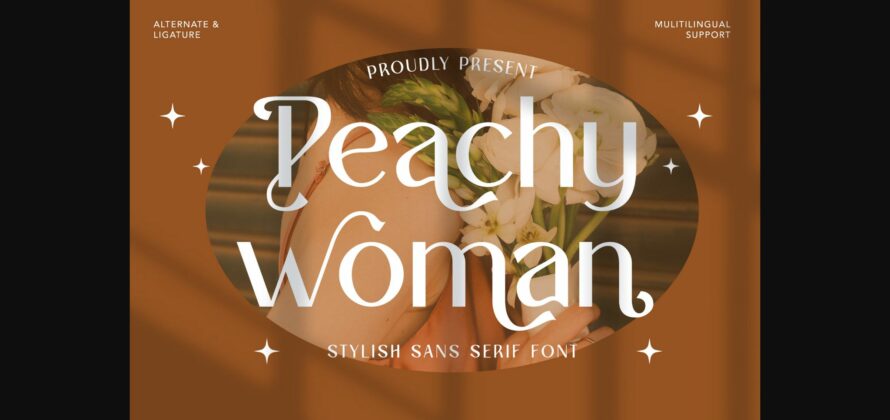 Peachy Woman Font Poster 3