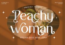 Peachy Woman Font Poster 1