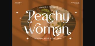 Peachy Woman Font Poster 1