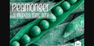 Peamonger Font Poster 1