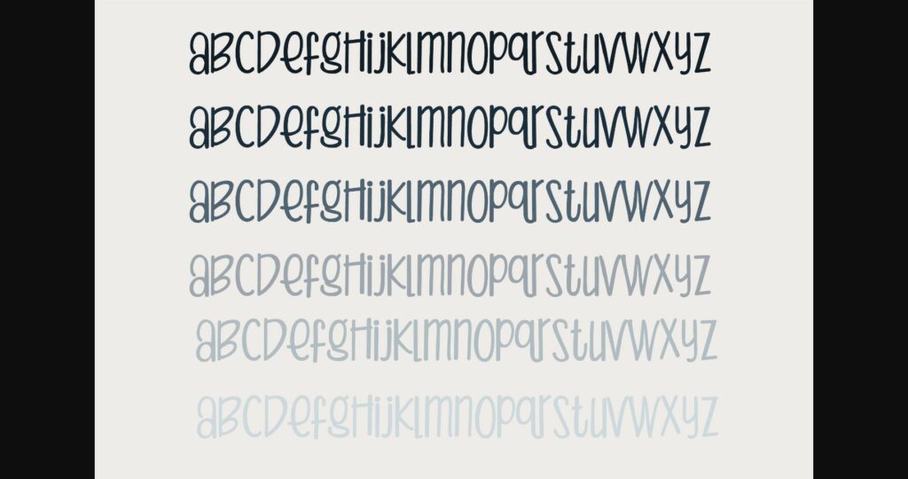Peamonger Font Poster 7