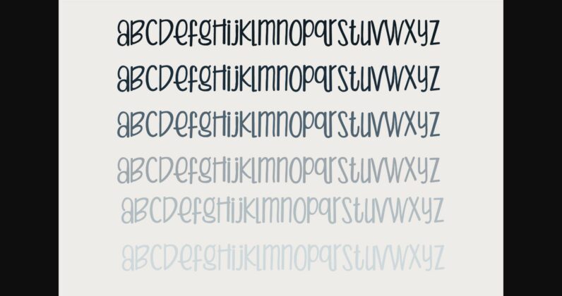Peamonger Font Poster 7