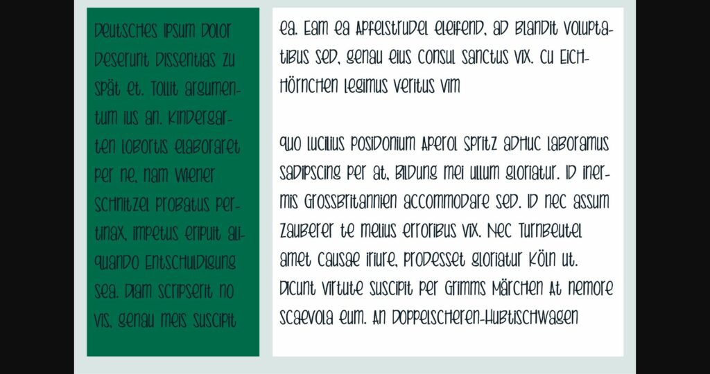 Peamonger Font Poster 9