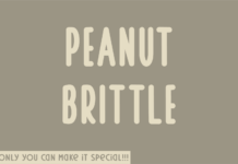 Peanut Brittle Font Poster 1