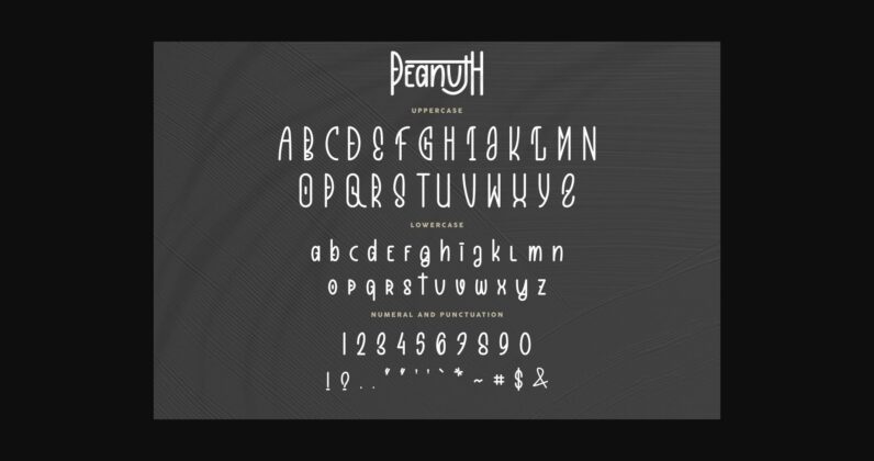 Peanuth Font Poster 6