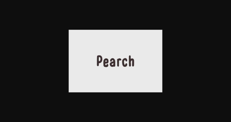 Pearch Font Poster 1