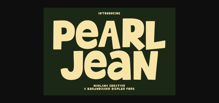 Pearl Jean Font Poster 1