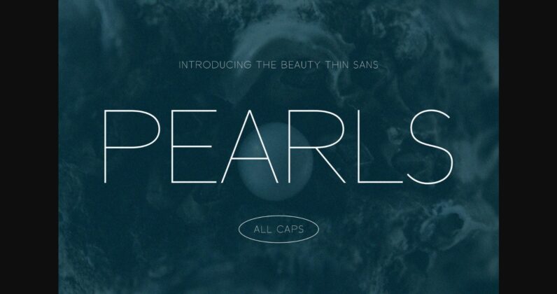 Pearls Font Poster 3