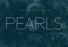 Pearls Font Poster 1