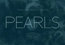 Pearls Font Poster 1