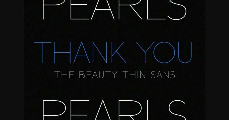 Pearls Font Poster 7