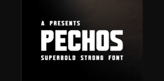 Pechos Font Poster 1